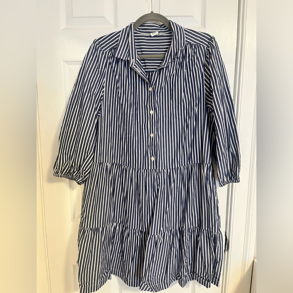 Striped GAP Navy and White Dress
